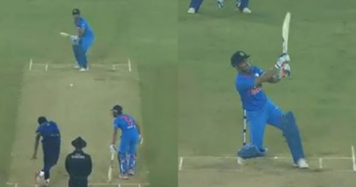 MS Dhoni Hits Last Ball Six In The 1st T20I Against Sri Lanka, Reminds ...