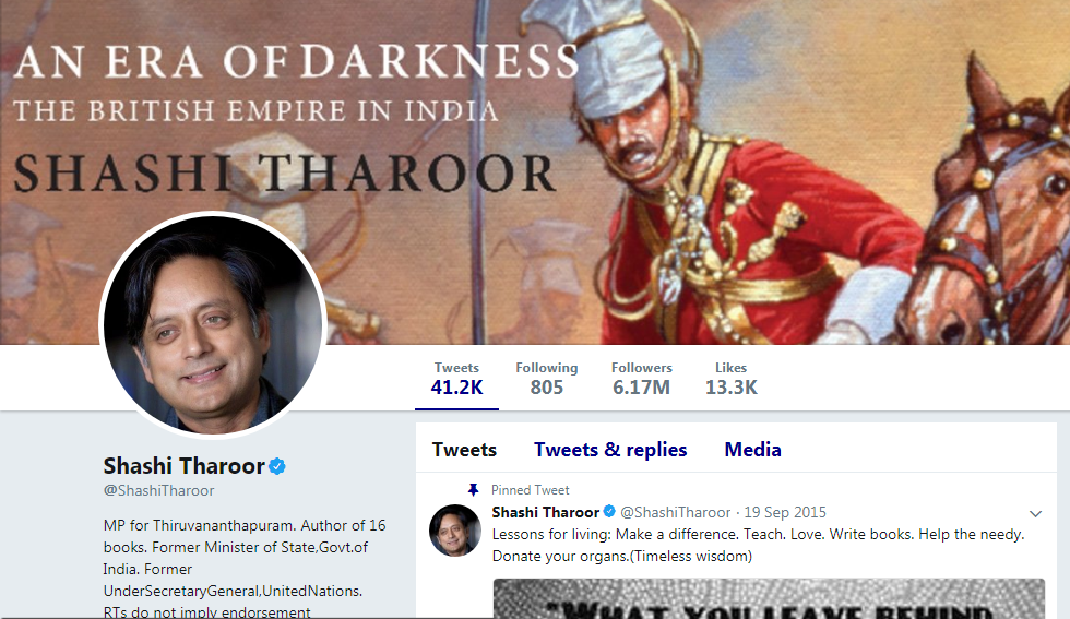 Shashi Tharoor Twitter