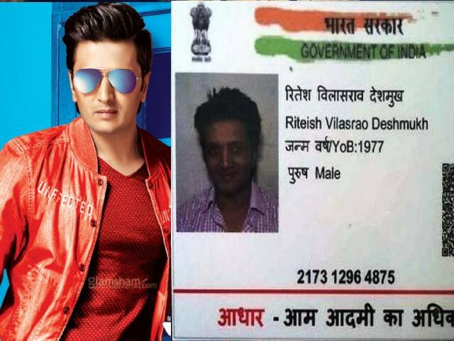 ritesh deshmukh adhaar card