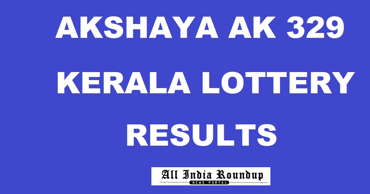 Akshaya AK 329 Lottery Results