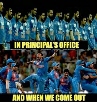 Indian team with Principal