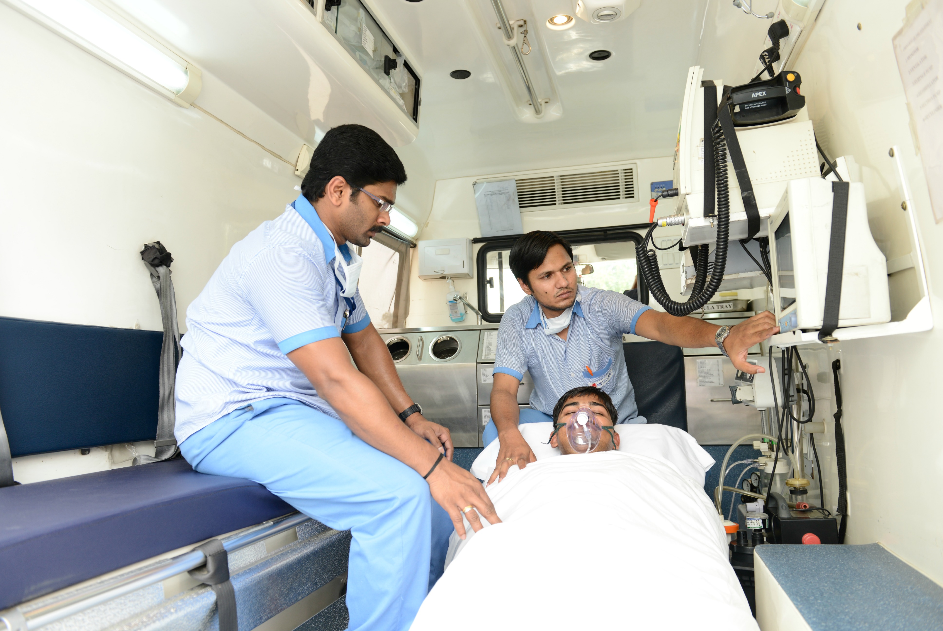Comfortable Beds in Indian Ambulances