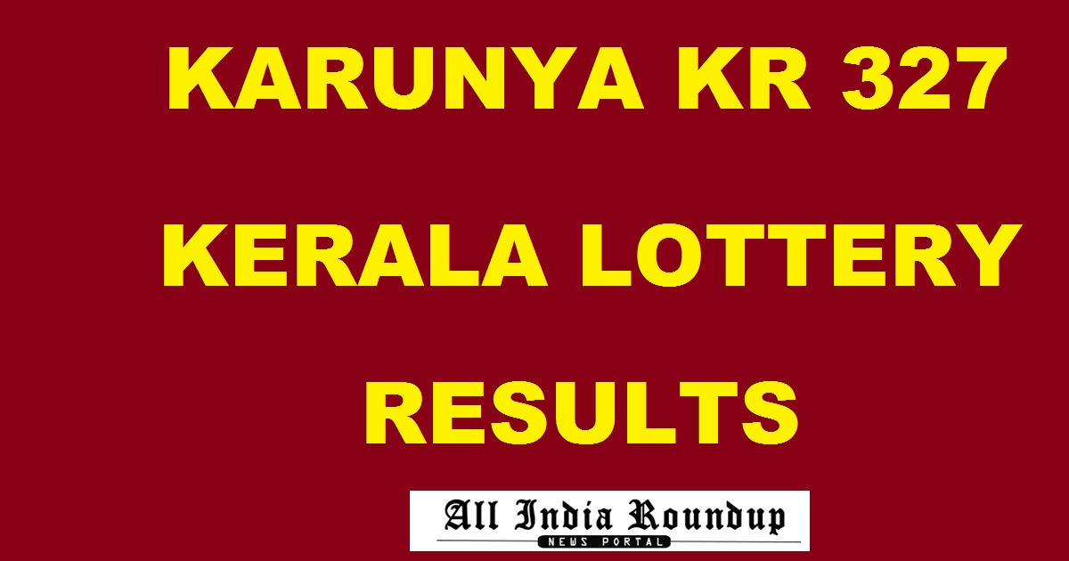 Karunya KR 327 Lottery Results