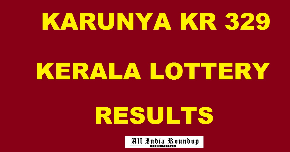 Karunya Lottery KR 329 Results Today