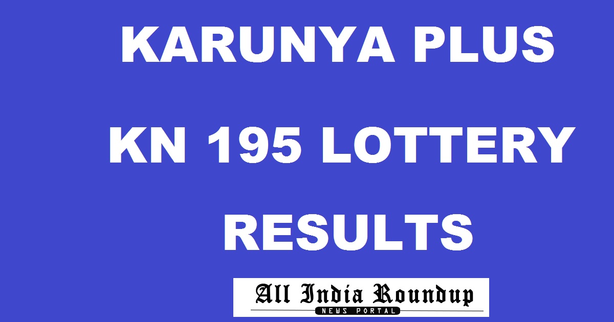 Karunya Plus KN 195 Lottery Results
