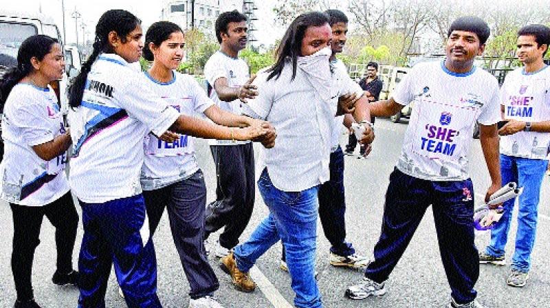 Reduced crime against women in hyderabad in 2017