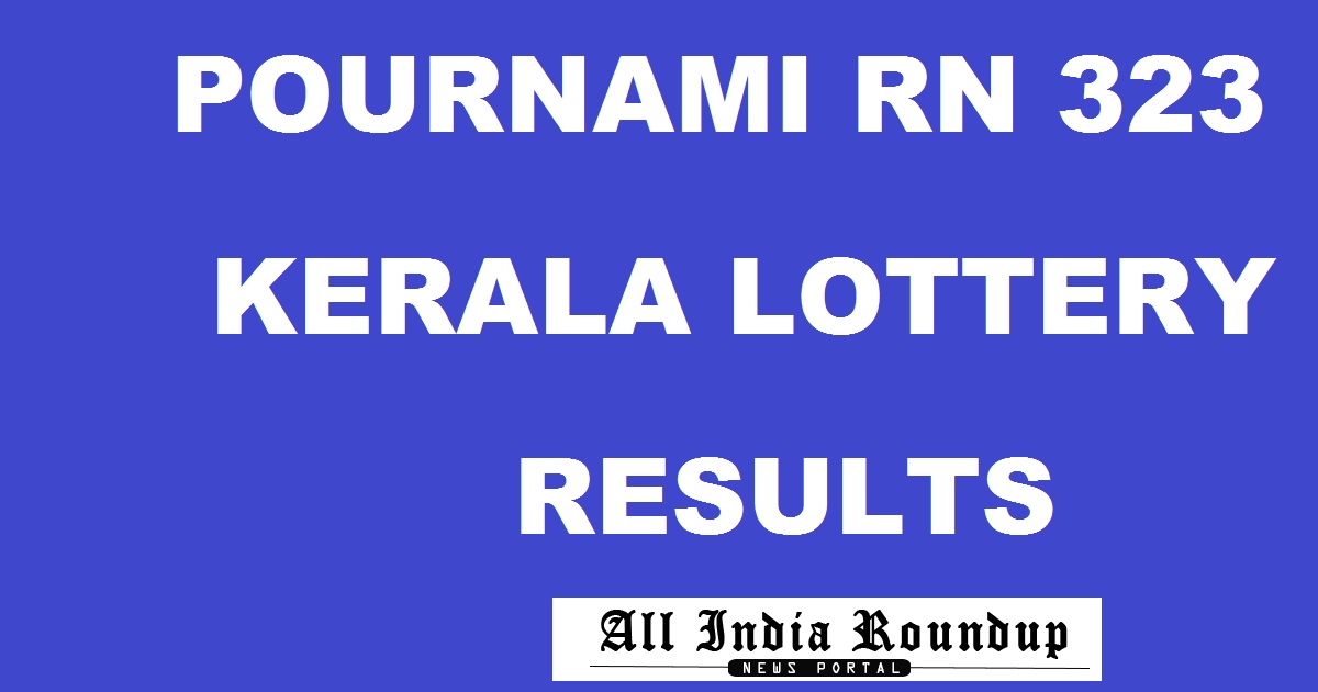 Pournami RN 323 Lottery Results