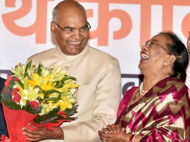 Ramnath Kovind and his wife