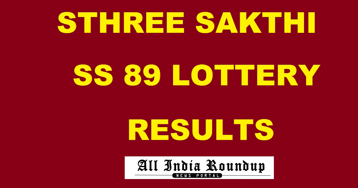 Sthree Sakthi SS 89 Lottery Results