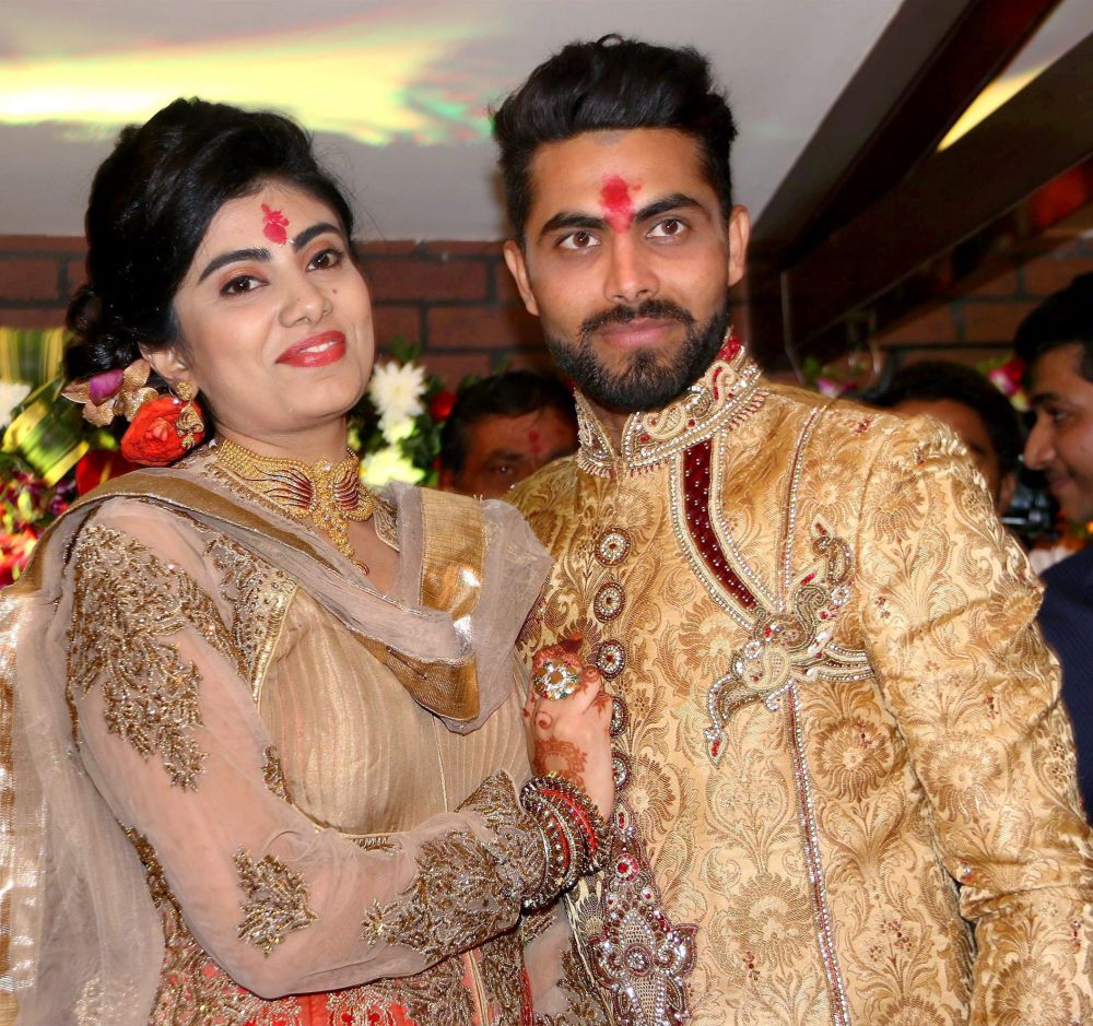 Ravindra Jadeja and Riva Solanki