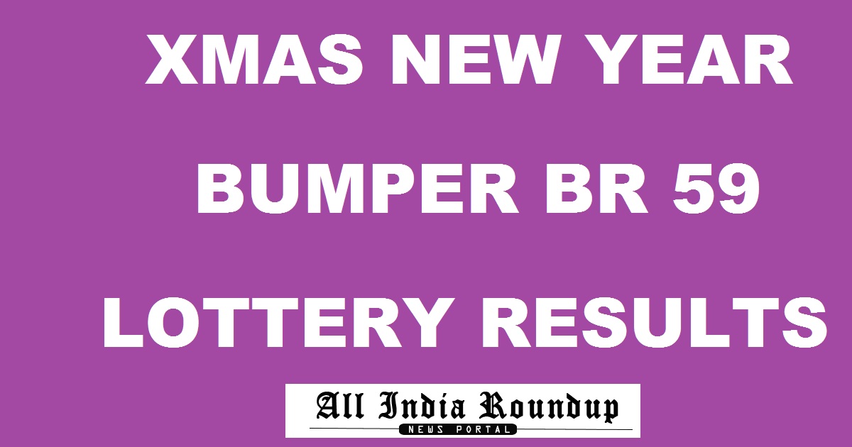 Xmas New Year Bumper BR 59 Lottery Results