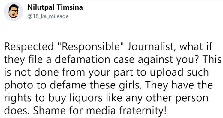 twitter reactions for Assam journalist post2