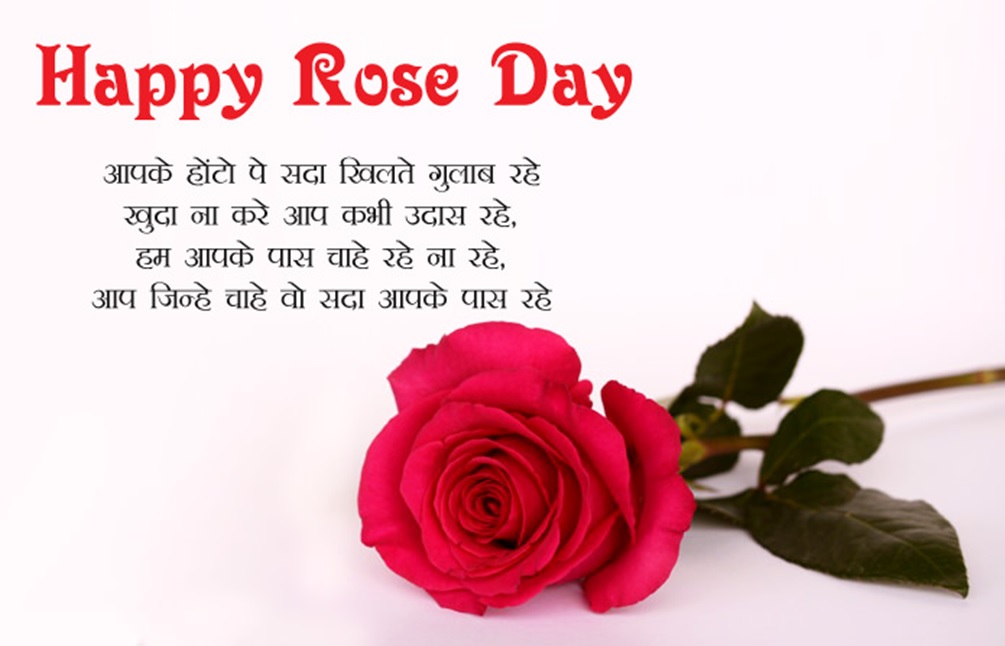 happy rose day wishes in hindi