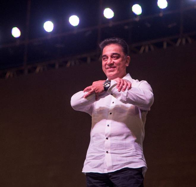 Kamal Haasan unveils his party name and symbol