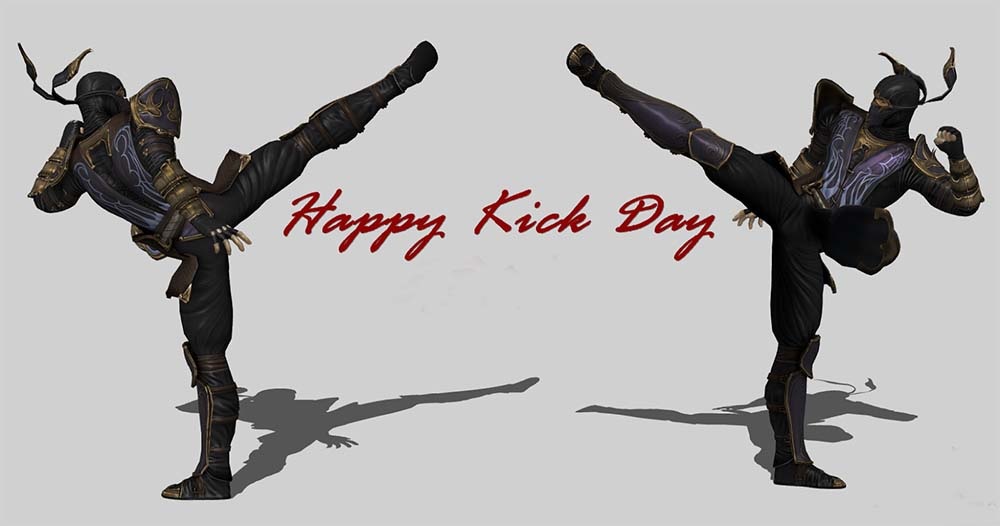 happy kick day photos 3d
