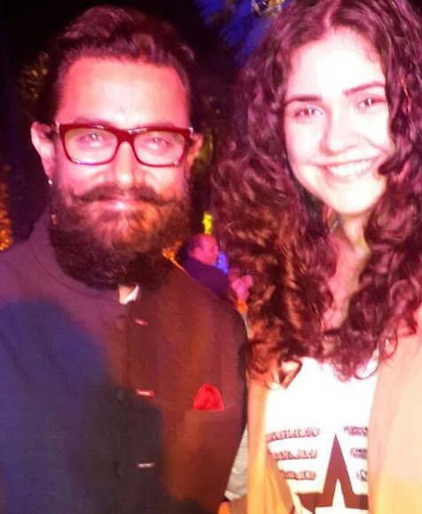 Meher Vij with Aamir Khan