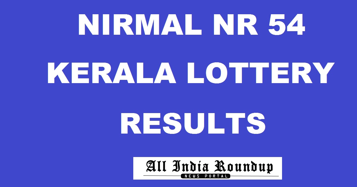 Nirmal NR 54 Lottery Results