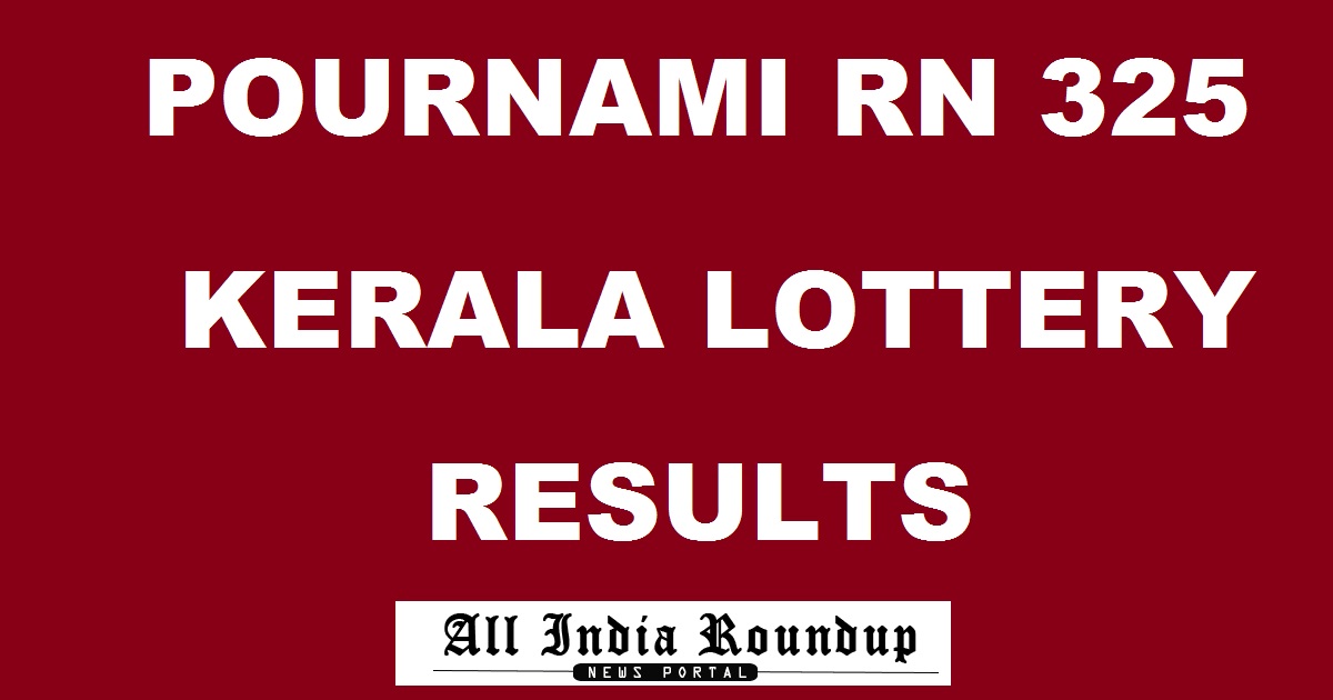 Pournami RN 325 Lottery Results