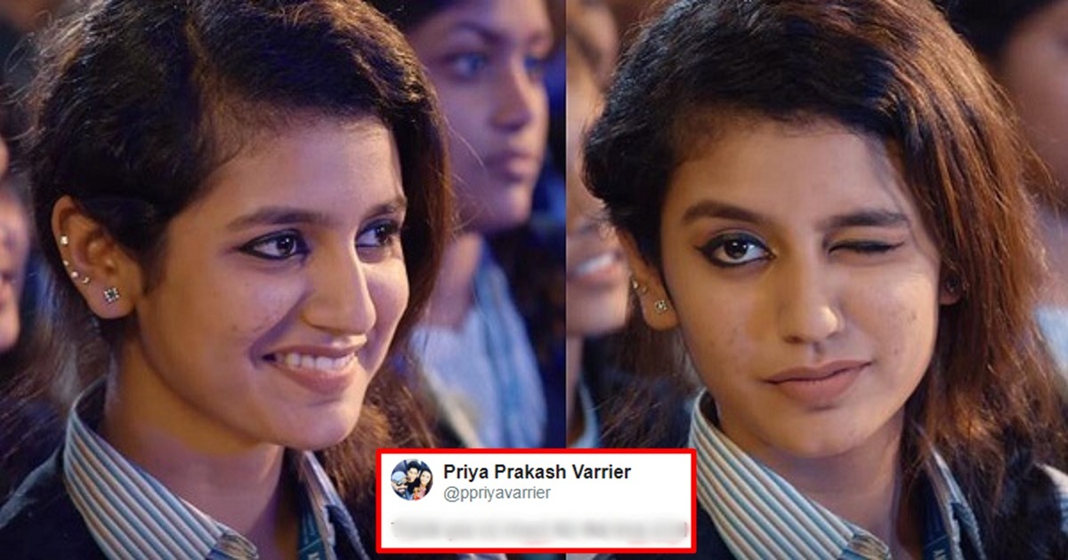 Priya Prakash Varrier Went Viral With A Wink And She Now Tweets