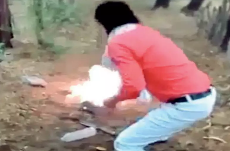 Shambulal killing a man