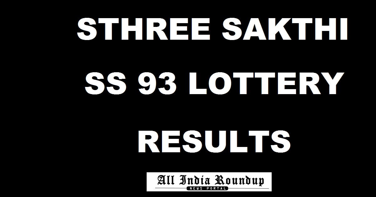 Sthree Sakthi SS 93 Lottery Results