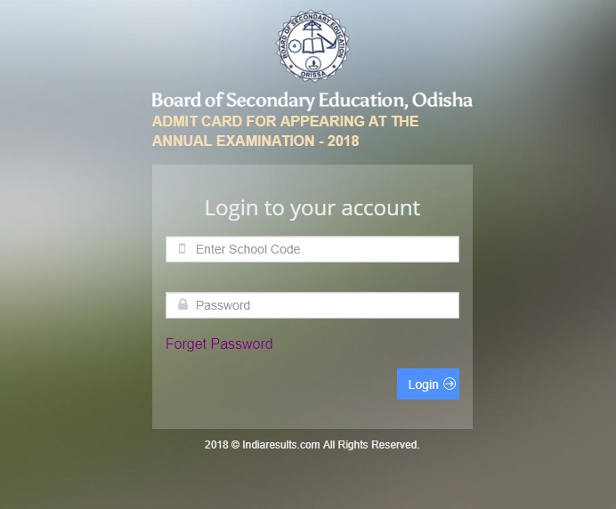 www.bseodisha.ac.in - BSE Odisha HSC Annual Exam Admit Card 2018 Released Download Now