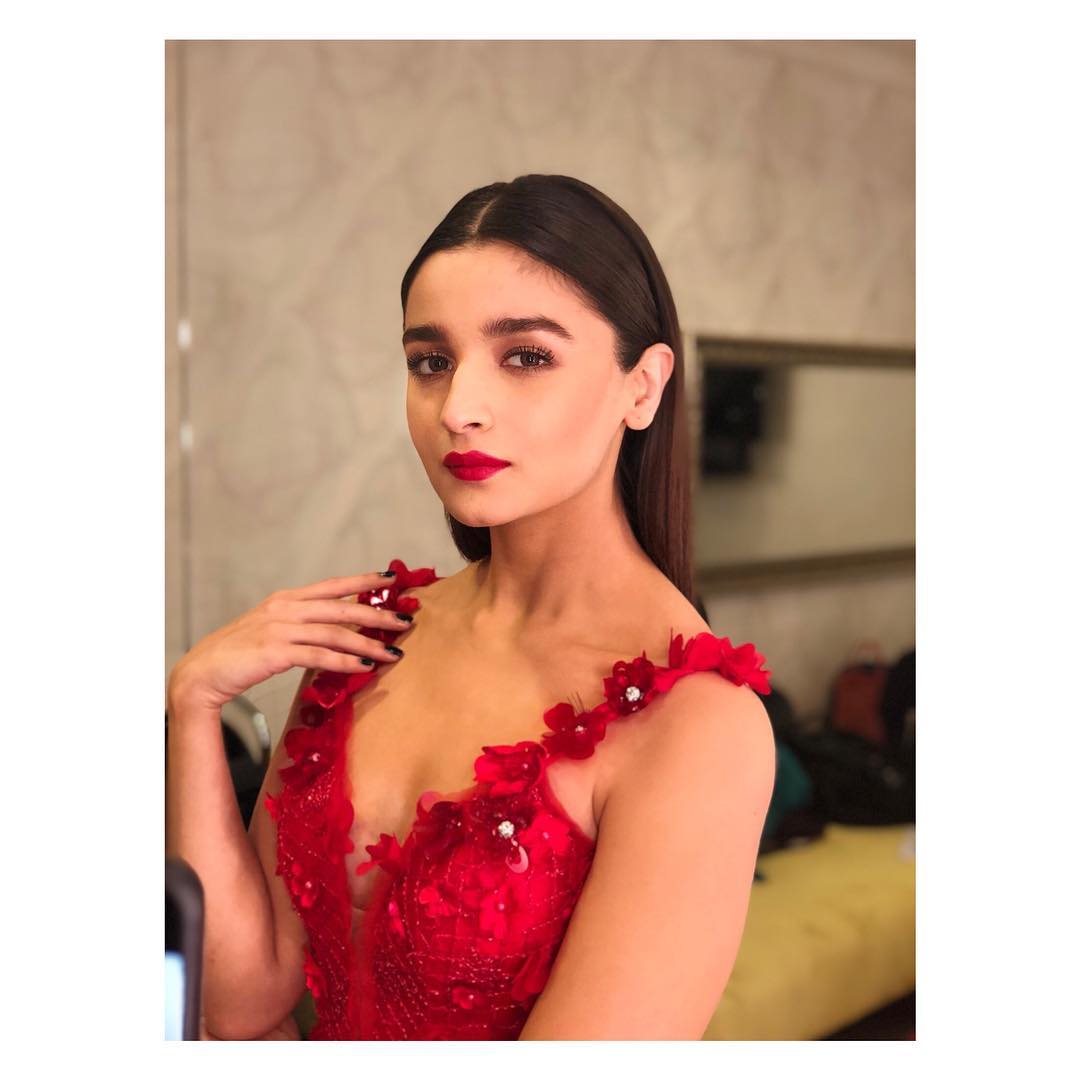 Alia Bhatt in Red Dress