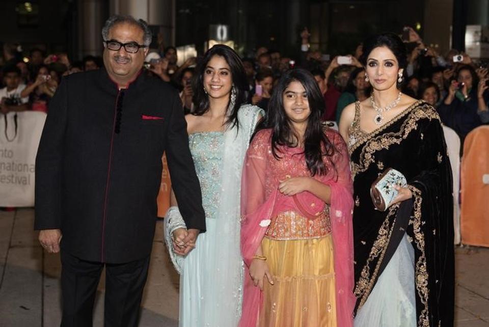 Boney Kapoor Sridevi Jhanvi Kushi