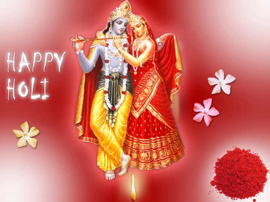 happy holi radha krishna photo