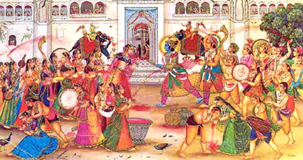 holi image radha krishna