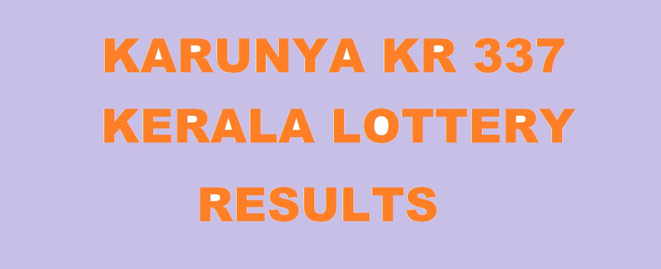 Karunya KR 337 Lottery Results