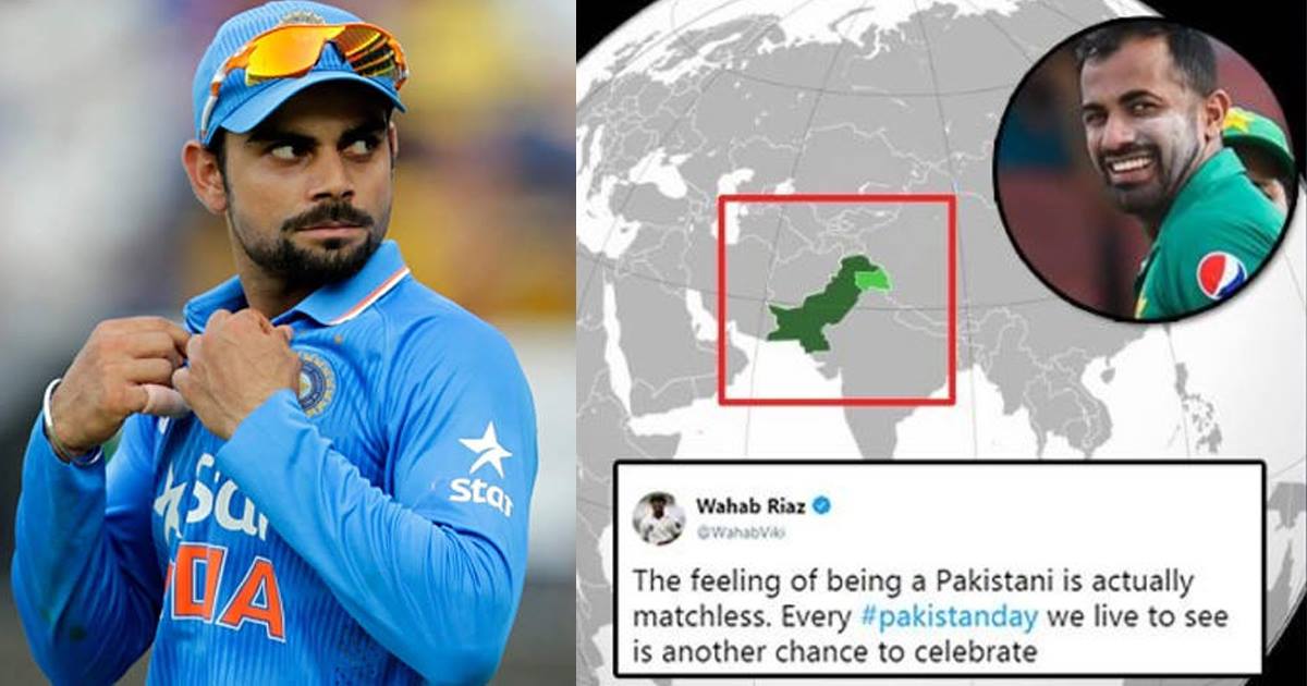 Pakistan Cricketer Wahab Riaz Posted A Pic Showing Kashmir As Part Of ...