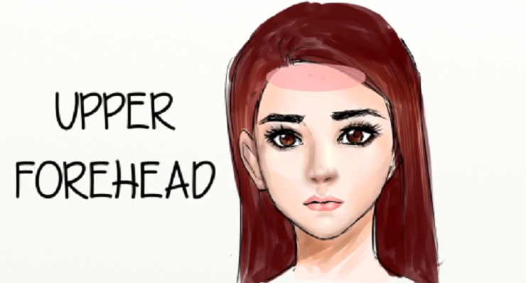 Upper Forehead-The Position Of Your Acne Reveals A lot About Your Health (3)