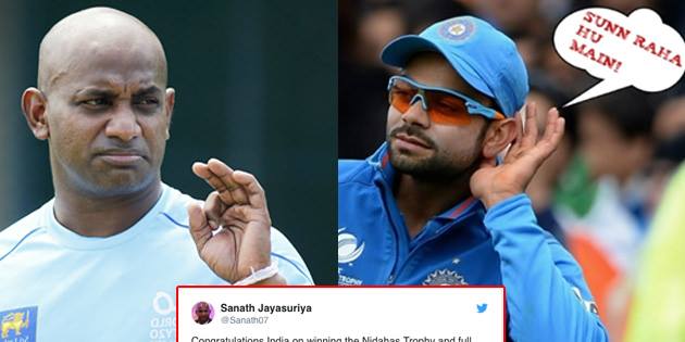 Sanath Jayasurya Has A Wonderful Message For Team India After They Won ...