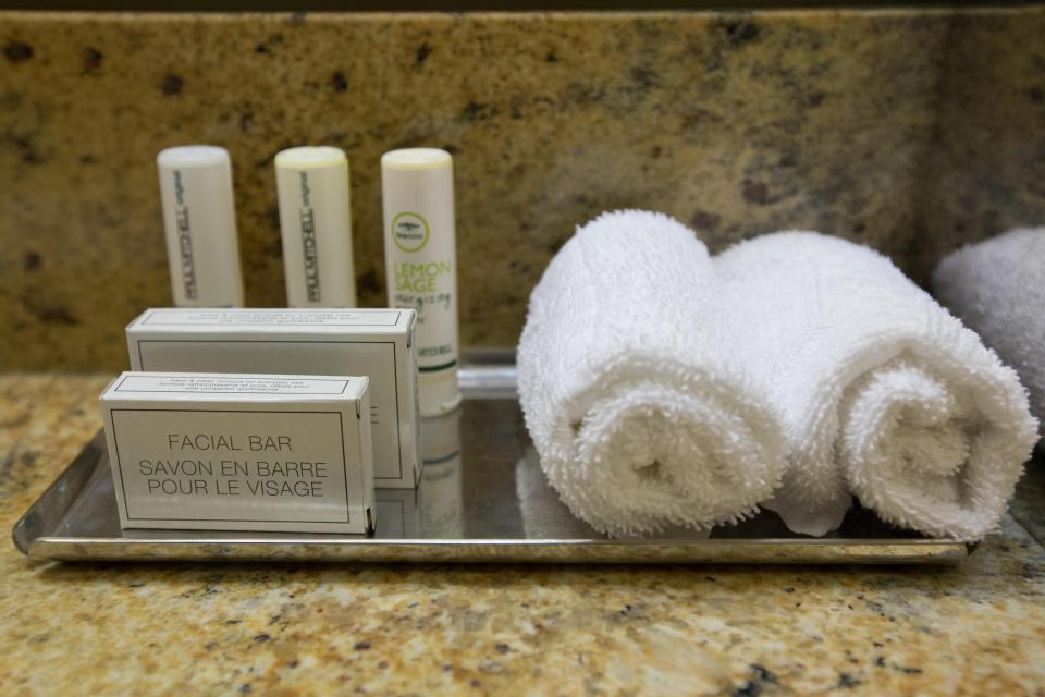 hotel soaps and shampoos