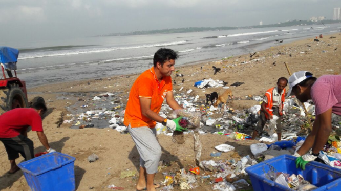 Versova Beach cleaning