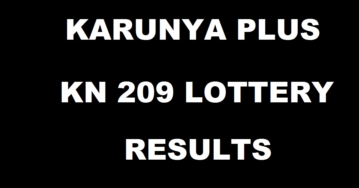 Karunya Plus KN 209 Result