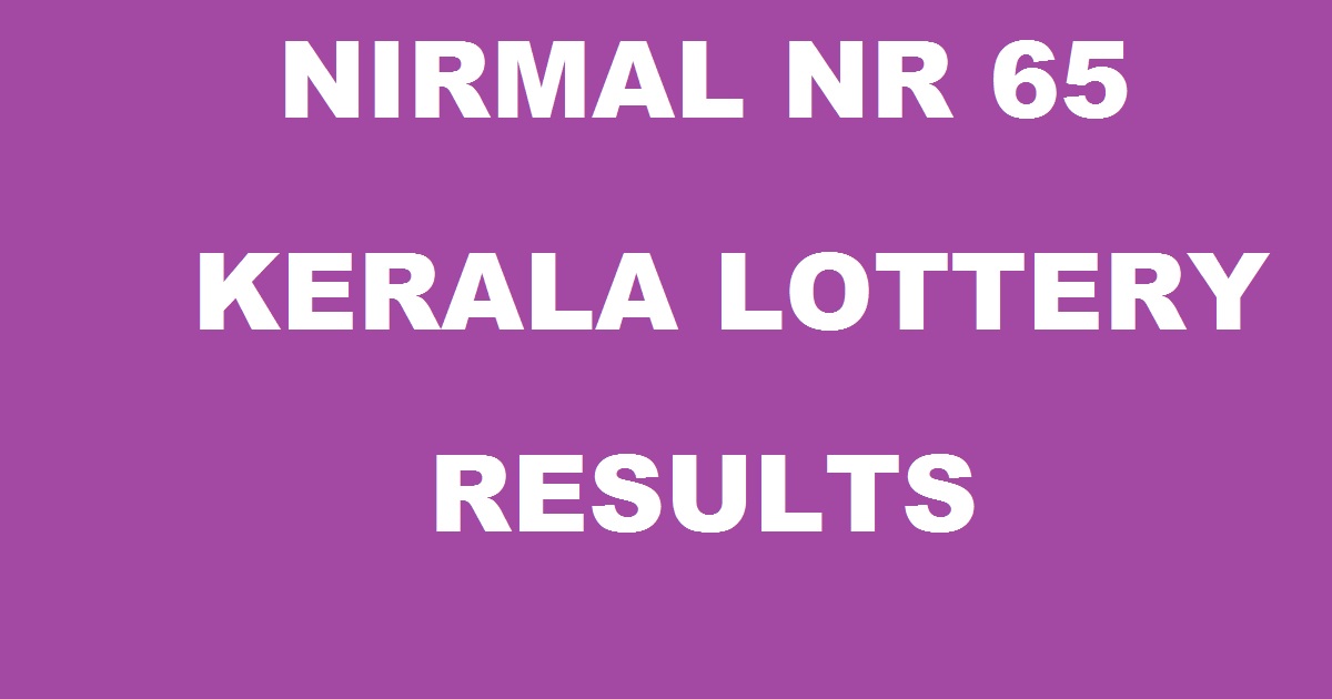 Nirmal NR 65 Lottery Results