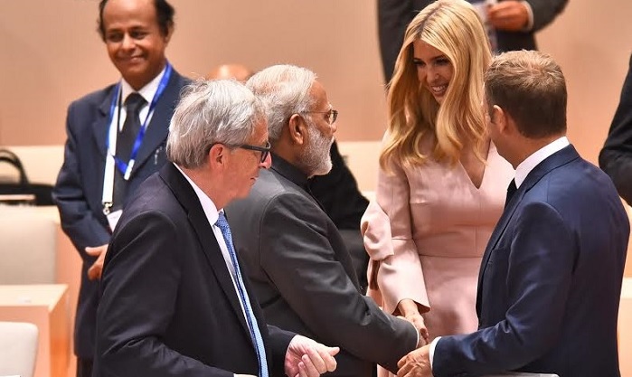 pm modi with ivanka trump