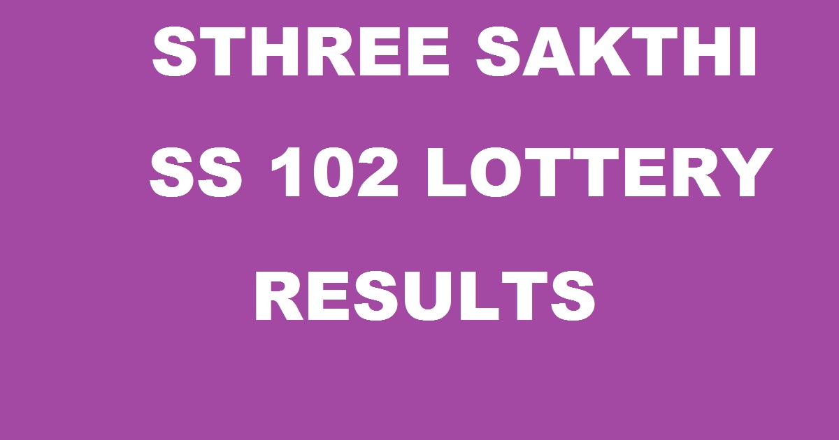 Sthree Sakthi SS 102 Results