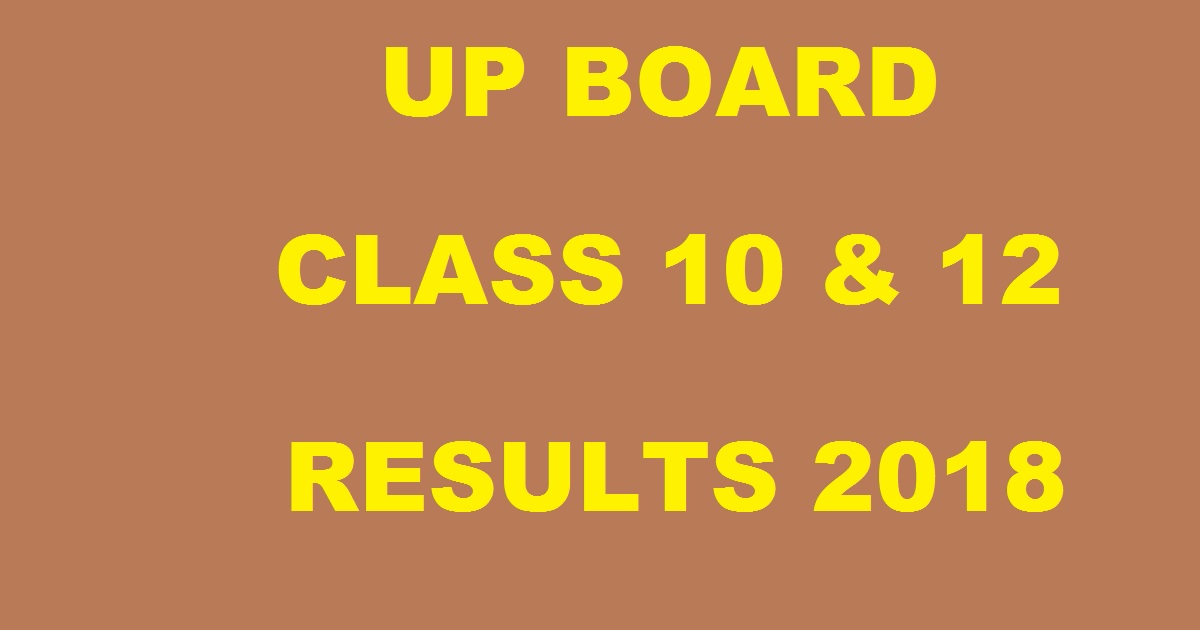 UP Board Results 2018 For 10th & 12th Class Name Wise With Marks @ upresults.nic.in