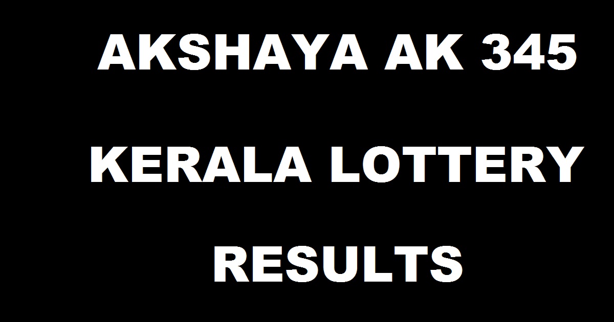 Akshaya AK 345 Result Today Live
