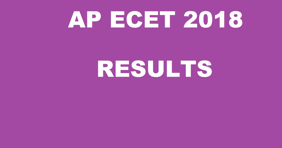 AP ECET Results 2018 Ranks Declared @ sche.ap.gov.in - manabadi AP ECET Rank Card Download
