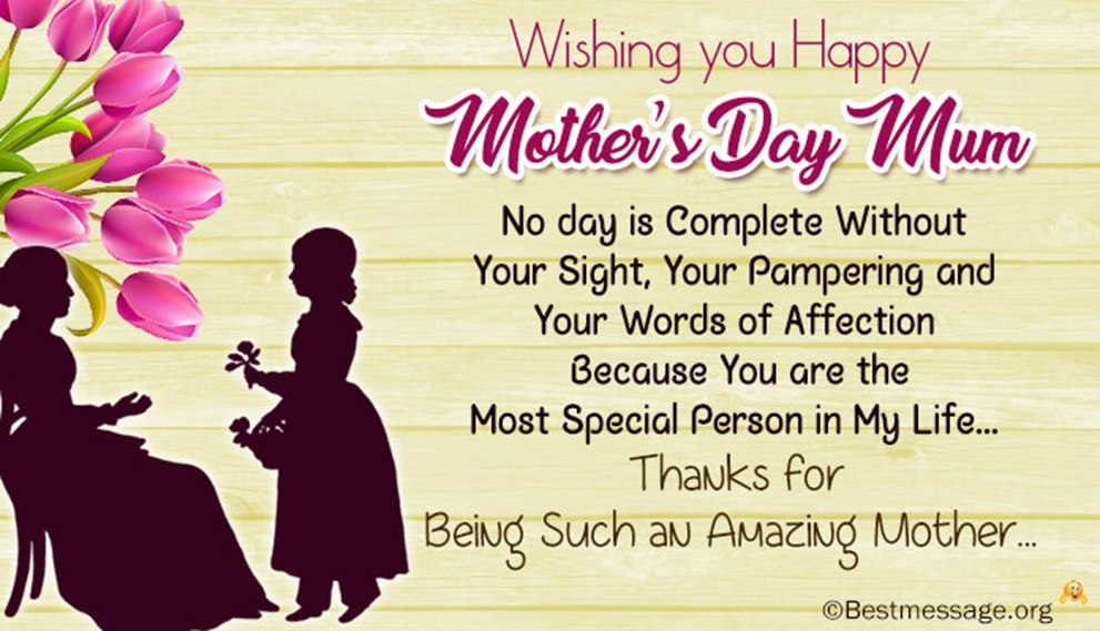 Mothers Day Wishes Messages SMS - Happy Mother's Day 2018 ...