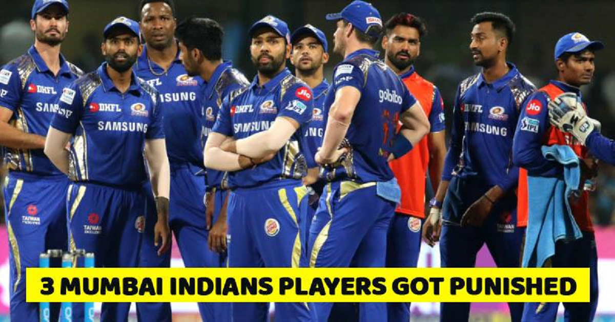 3 mumbai indians players punished