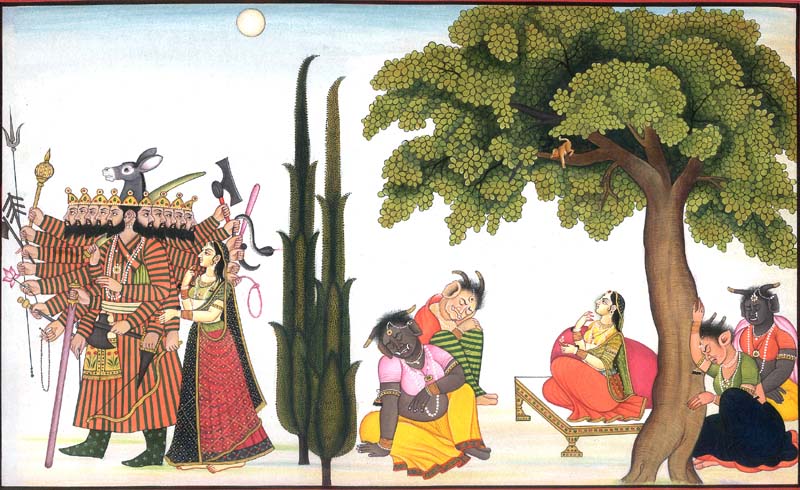 mandodari and sita to ravana in ramayana