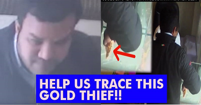 Thief Caught Live On Cctv Camera Stealing Gold Jewellery From Shop Video Going Viral