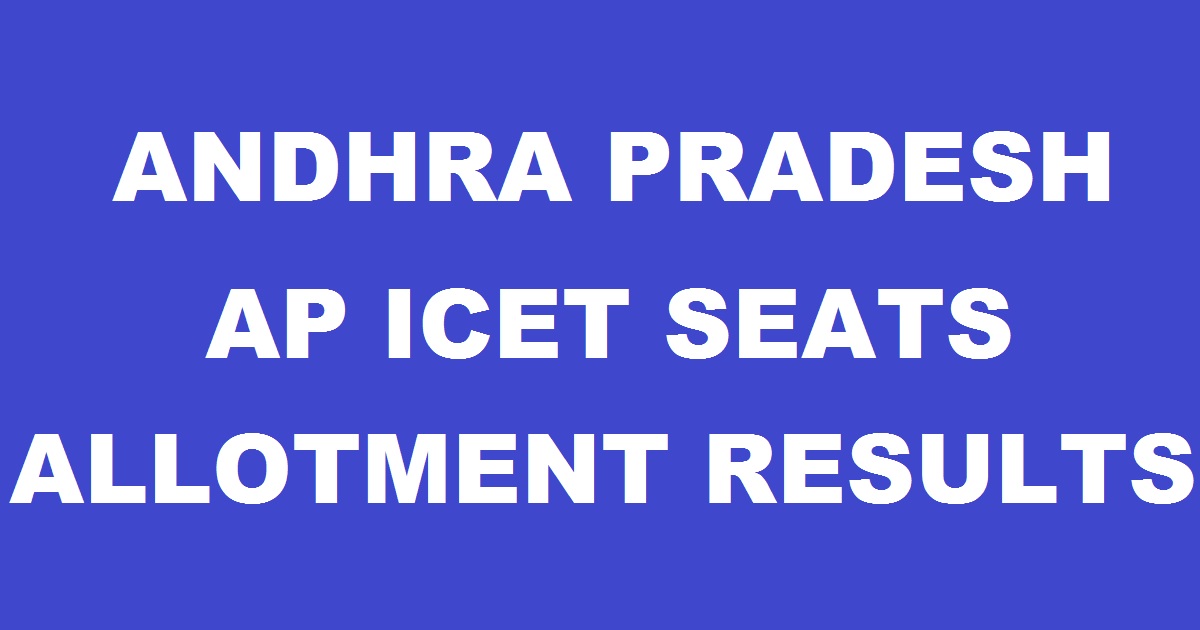 AP Icet Allotment Results