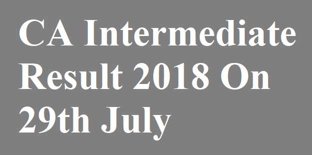 CA Intermediate Result 2018