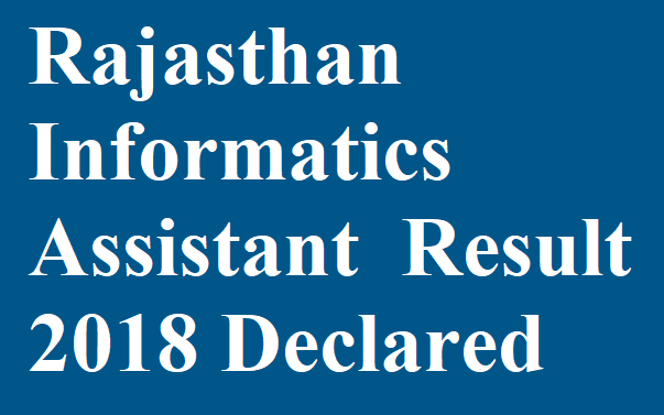 Rajasthan IA Result 2018